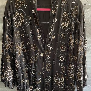 Chico’s Black Beaded Jacket